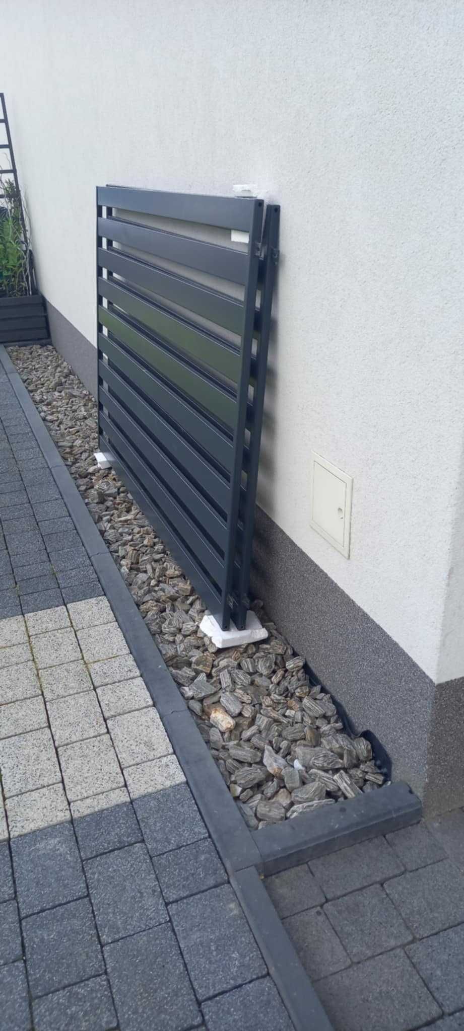 Przęsło ogrodzeniowe panelowe stalowe ocynkowane ogniowo 2 szt.
