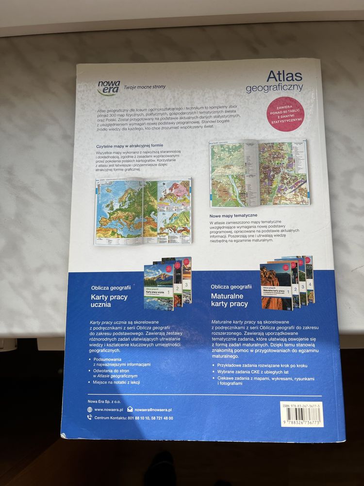 atlas geograficzny dla liceum i technikum nowa era