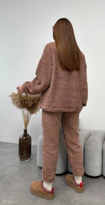 Костюм жіночий Тедді коричневий
