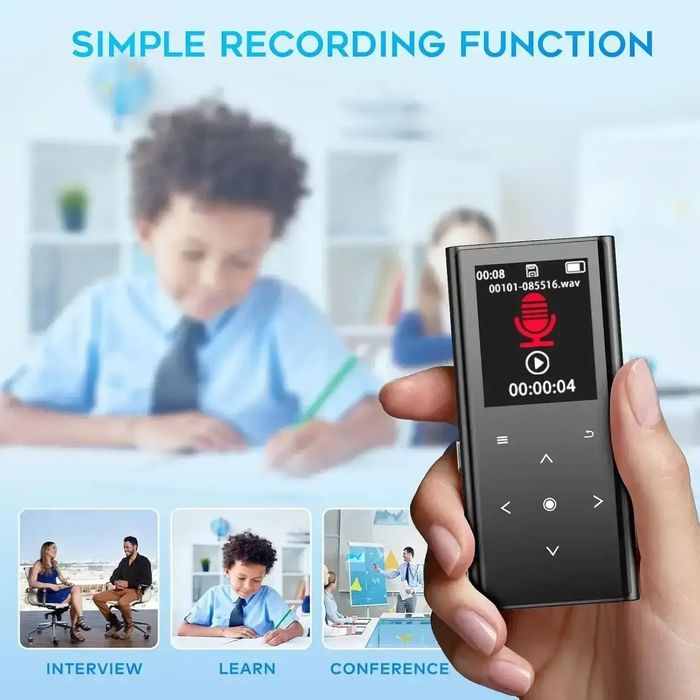 64 ГБ MP3 плеєр ZOOAOXO M600 з Bluetooth 5.2, вбудований HD динамік