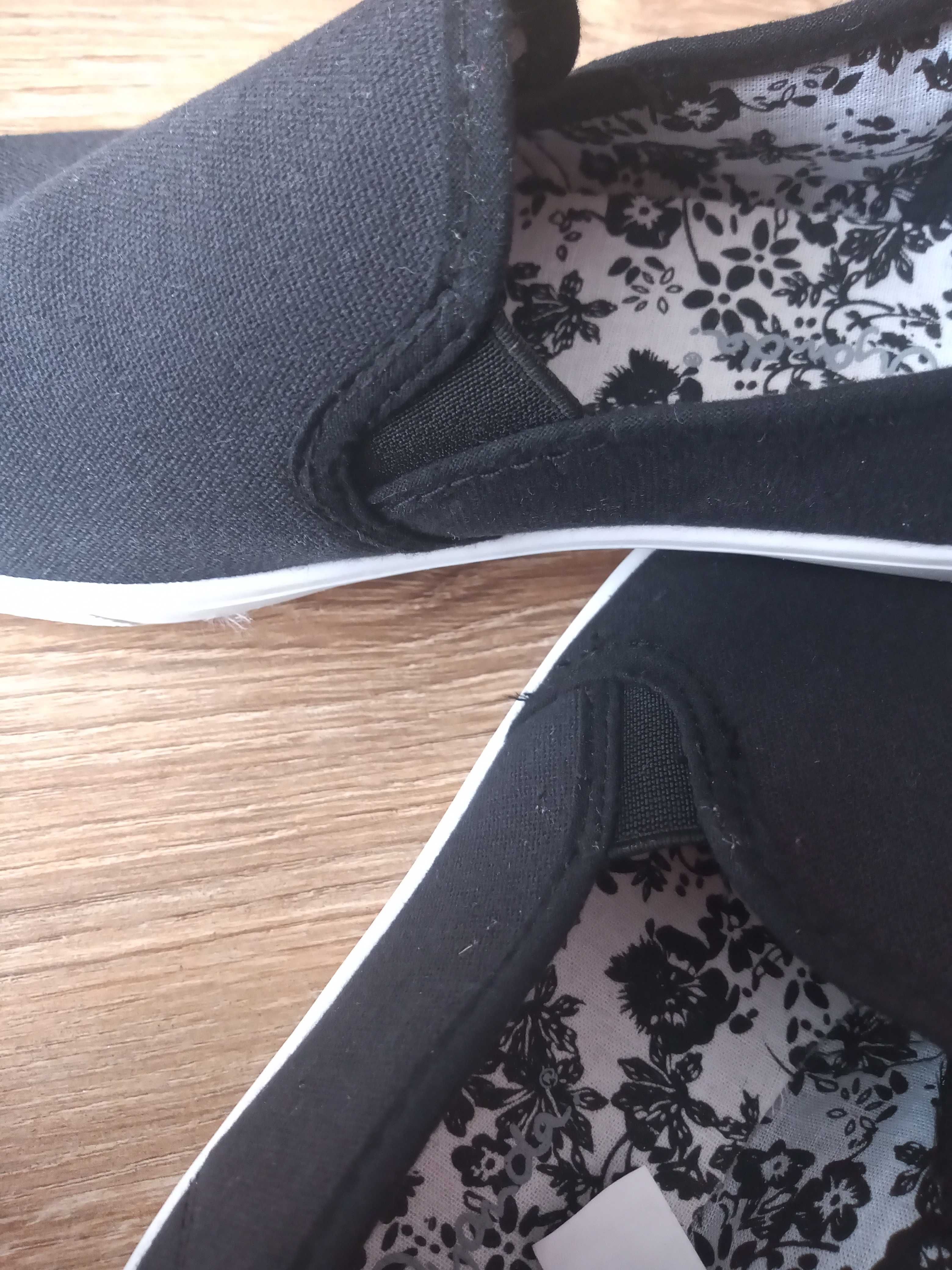 Buty damskie, dziewczęce, rozmiar 39, trampki slip on
