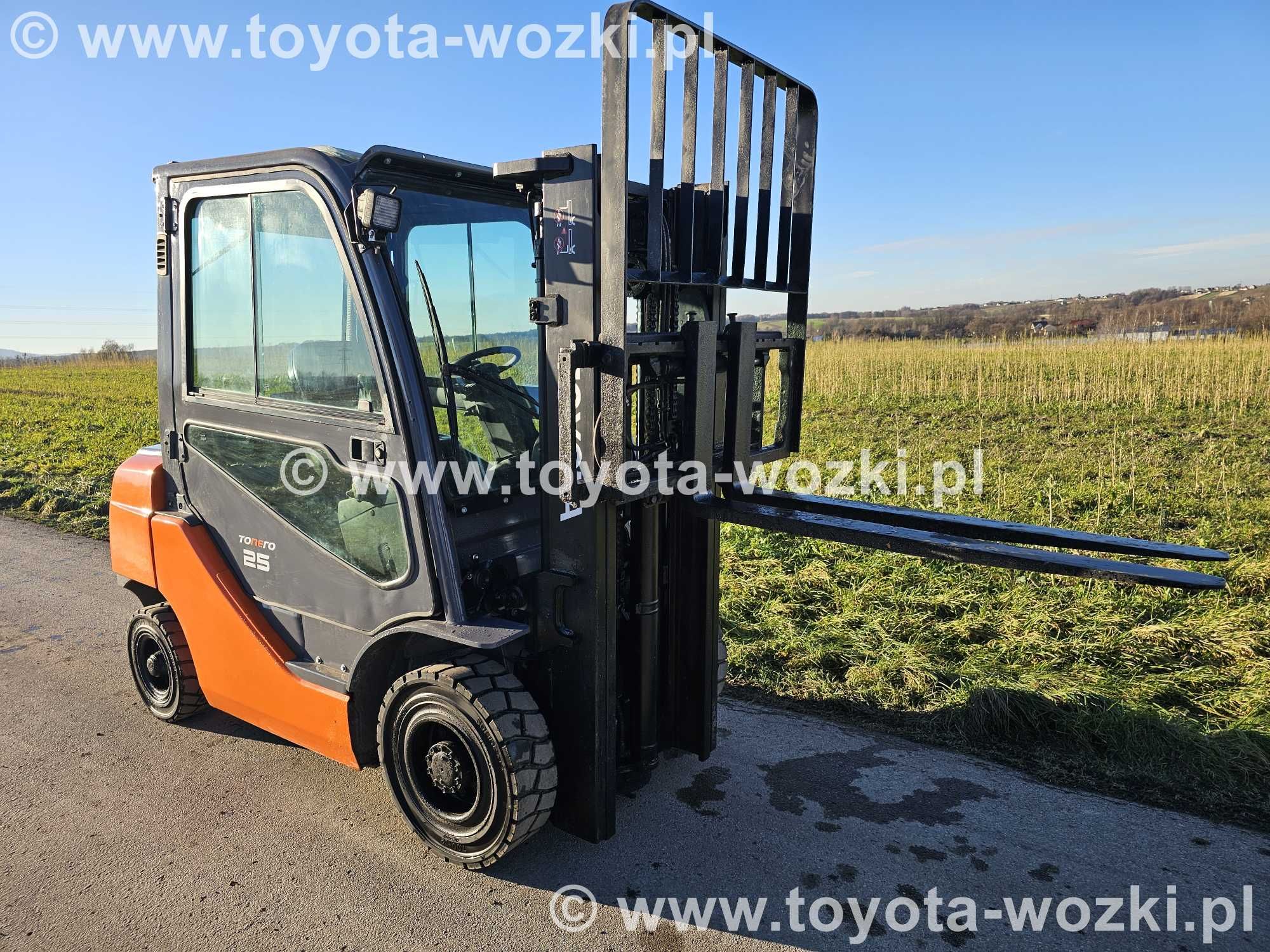 Wózek widłowy TOYOTA 8FDF25 KABINA 2500 kg, TOYOTA 8FD25 widlak Linde