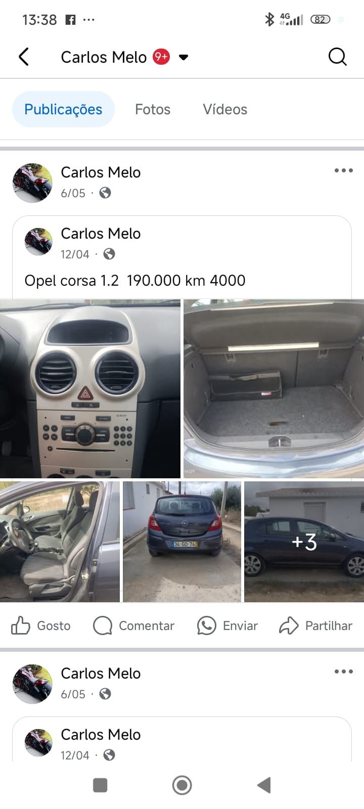 Carro opel corsa