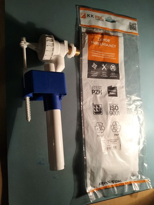 Впускной клапан с боковой подводкой для бачка унитаза