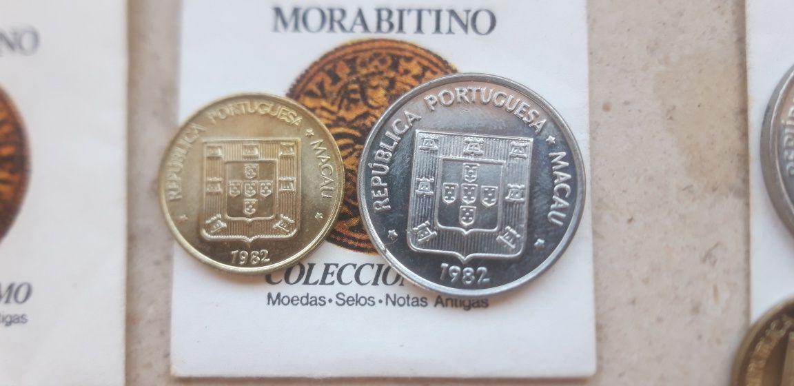 Conjunto Colecção de 5 Moedas de Macau