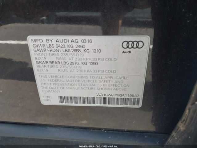 Audi Q5 Premium 2016