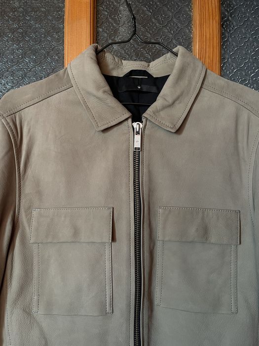Нова шкіряна куртка JUNK DE LUXE suede жакет світло-сірий