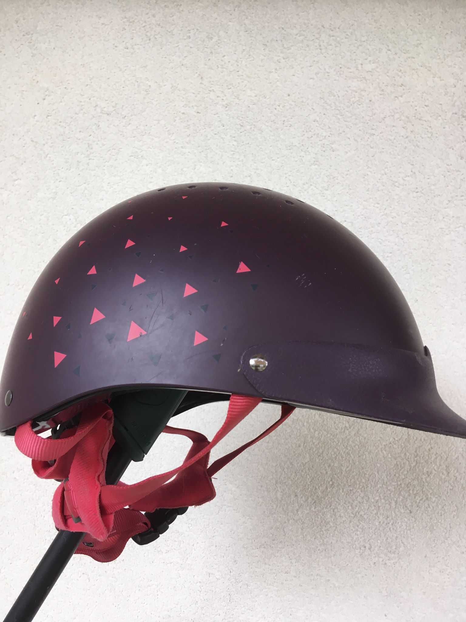 Fouganza Kask Jeździecki, Do Jazdy Konnej, Toczek, 55-58cm, rozmiar M