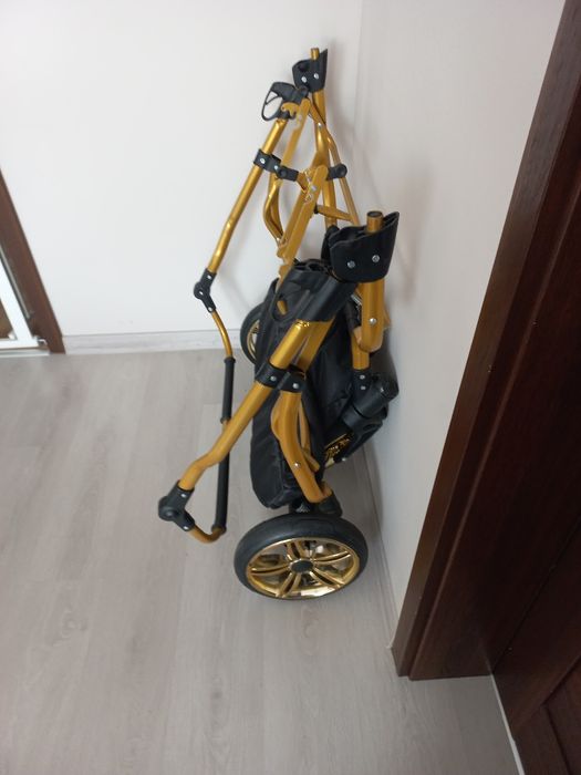 Wózek bliźniaczy 3w1 Duet Lux Gold , foteliki isofix 
dwa f