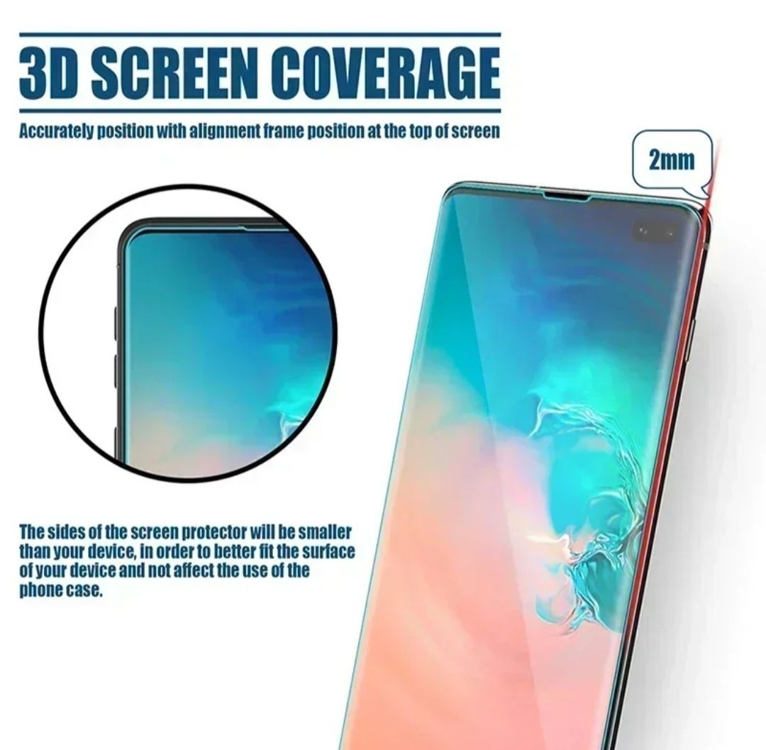 Pelicula de vidro temperado UV para Samsung S23 Ultra.