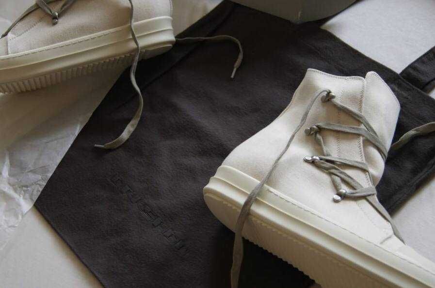 Rick Owens Hexagram Ramones in Natural 43 44