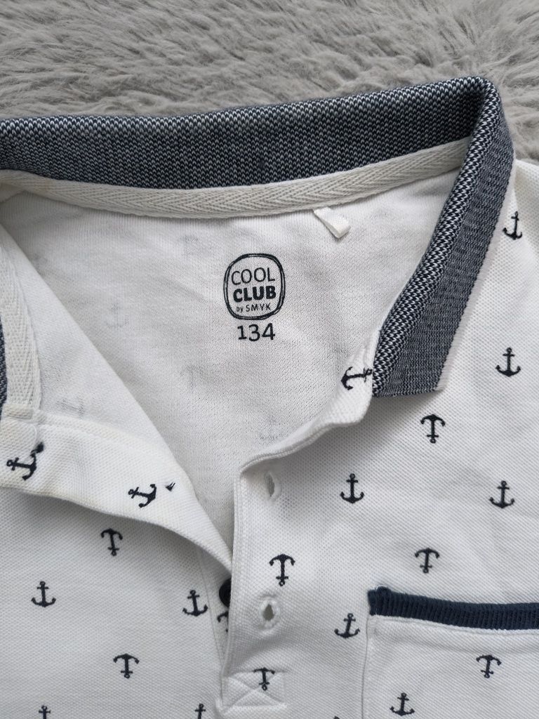 Koszulka polo kotwice