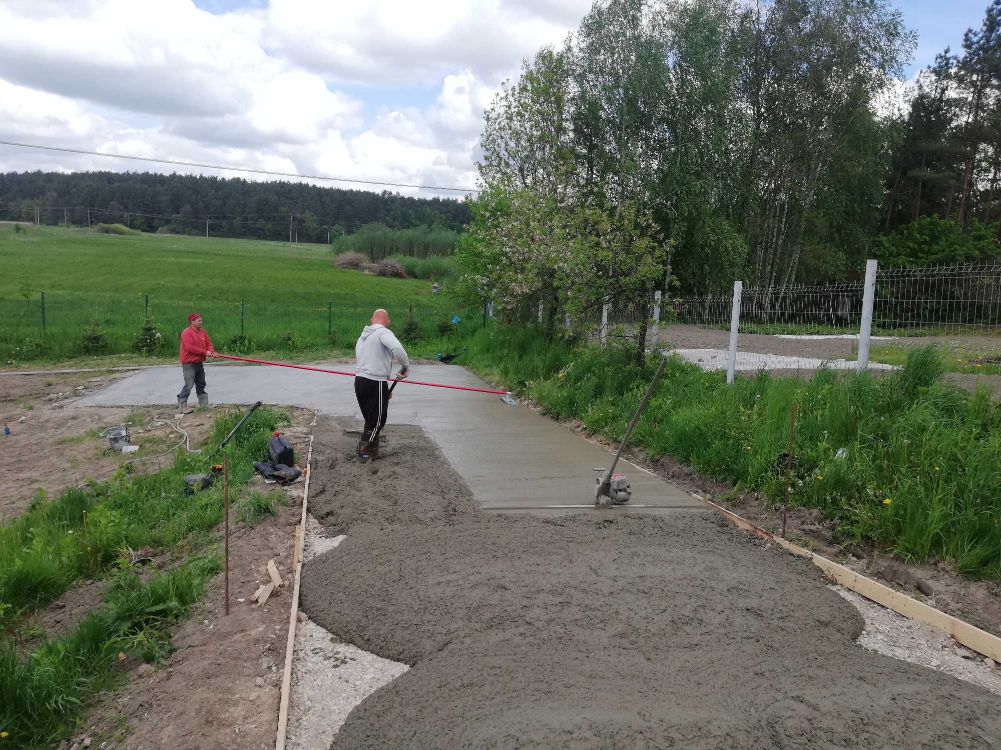 wjazdy drenaże melioracje place betonowe drogi Wywrotka ziemia piasek