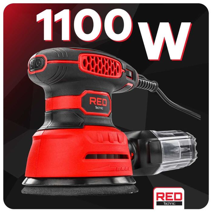 Mocna SZLIFIERKA oscylacyjna mimośrodkowa 1100W regulowana ZESTAW