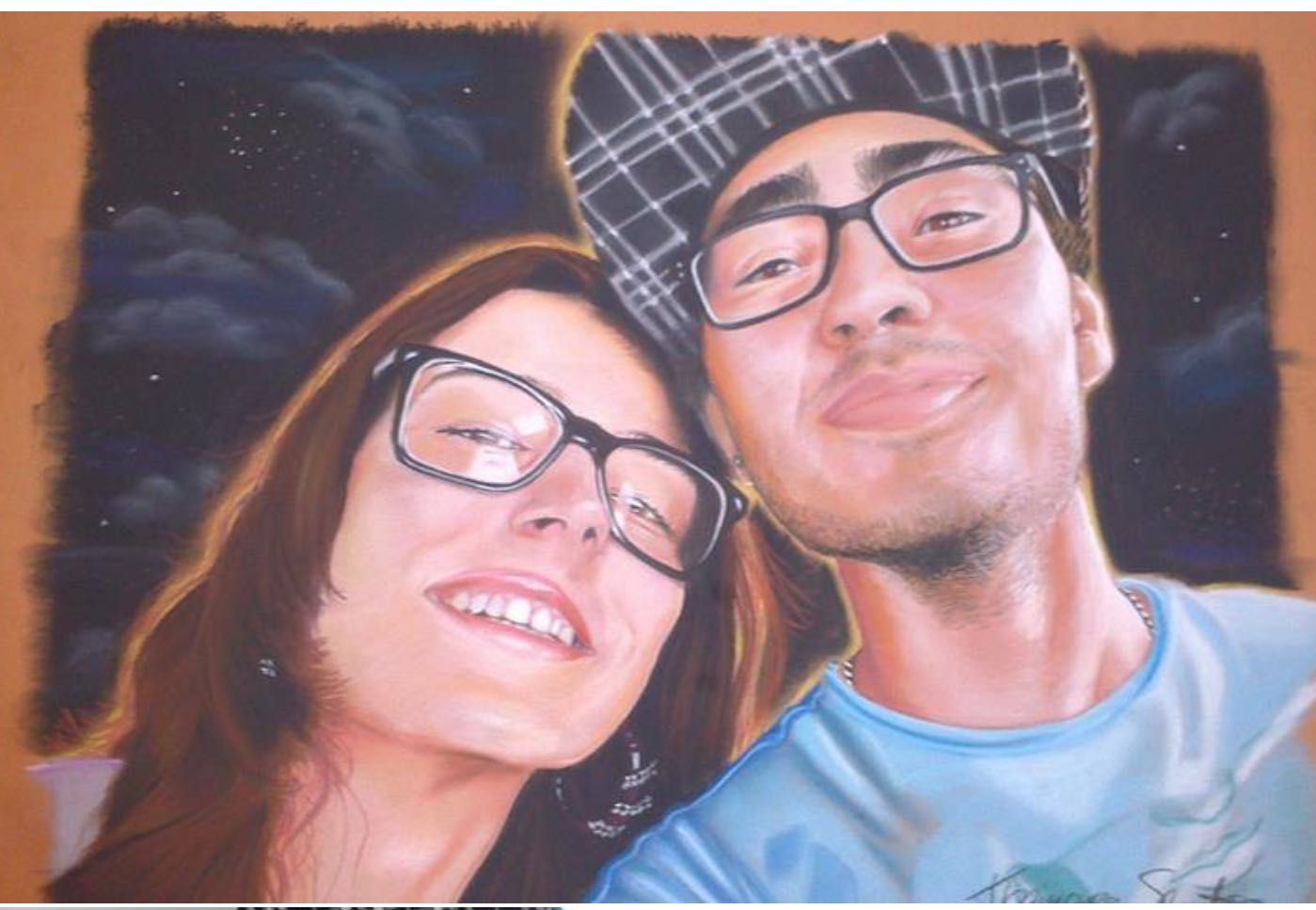 Retratos artísticos a cores e preto e branco a partir de fotografia