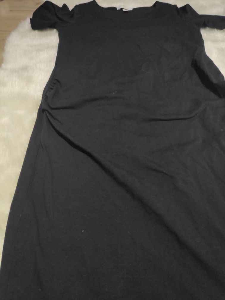 Must have! Ciążowa czarna sukienka  H&M S/M #sukienkaciazowa #czarna #