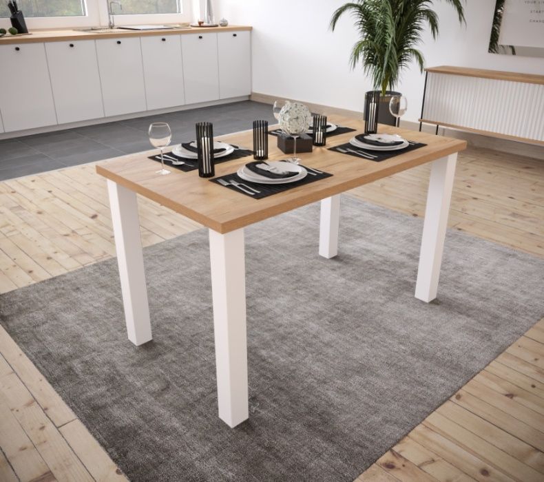 stół rozkładany Loft NILS 140-240/80 Lancelot Artisan Craft Hikora Son