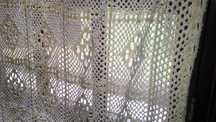 Cortinas novas em crochet entre outras