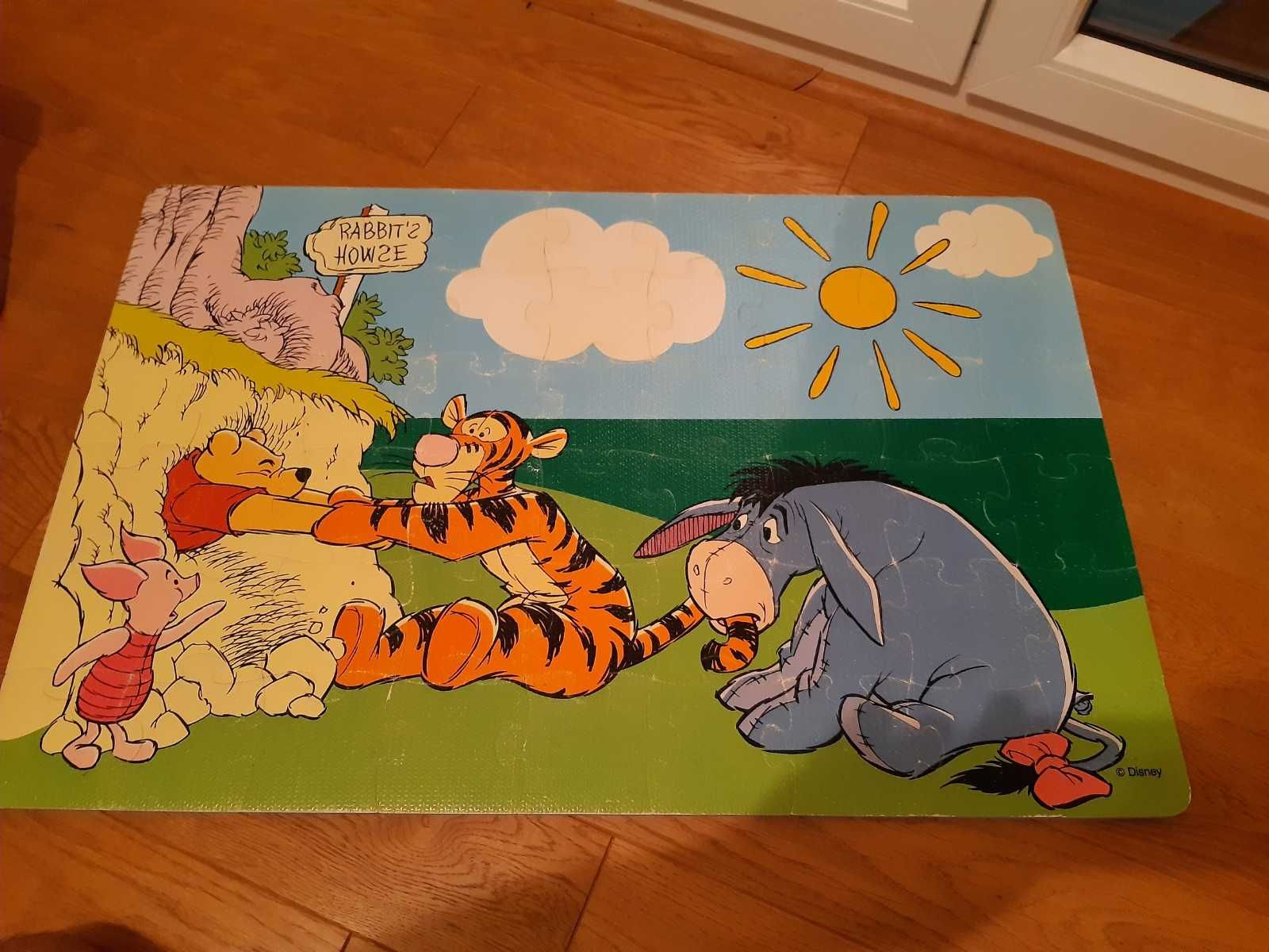 Puzzle podłogowe piankowe Kubuś Puchatek 54 el. 90x60 90/60 Układanka