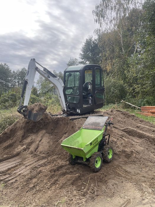 Usługi koparka, koparko-ładowarką i minikoparką