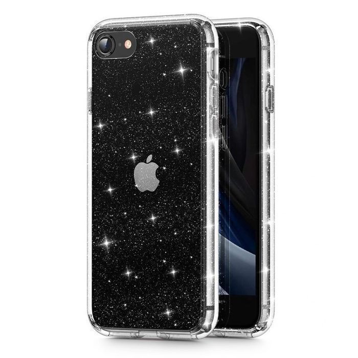 Etui Tech-Protect Glitter iPhone 7/8/SE 2020/2022 Transparentny