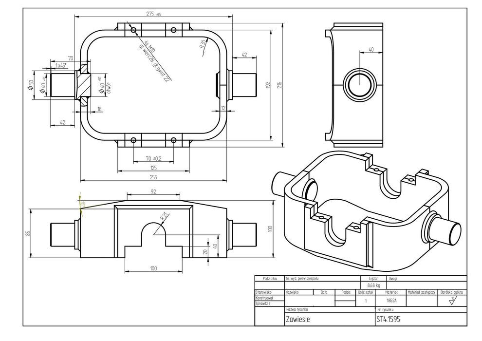 Zestaw hydrauliczny niski  do wywrotki DMC 3,5-7,5 Ton