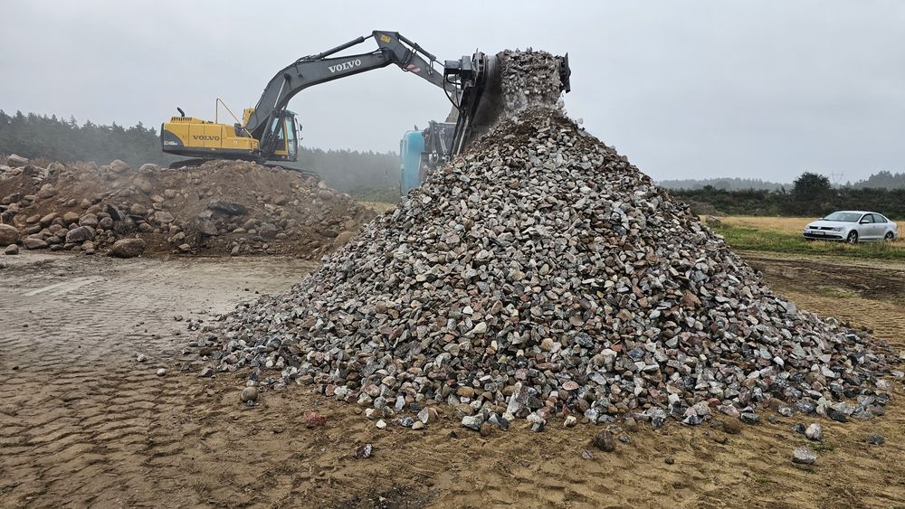 Kamień łamany frakcja 0-80 podbudowa