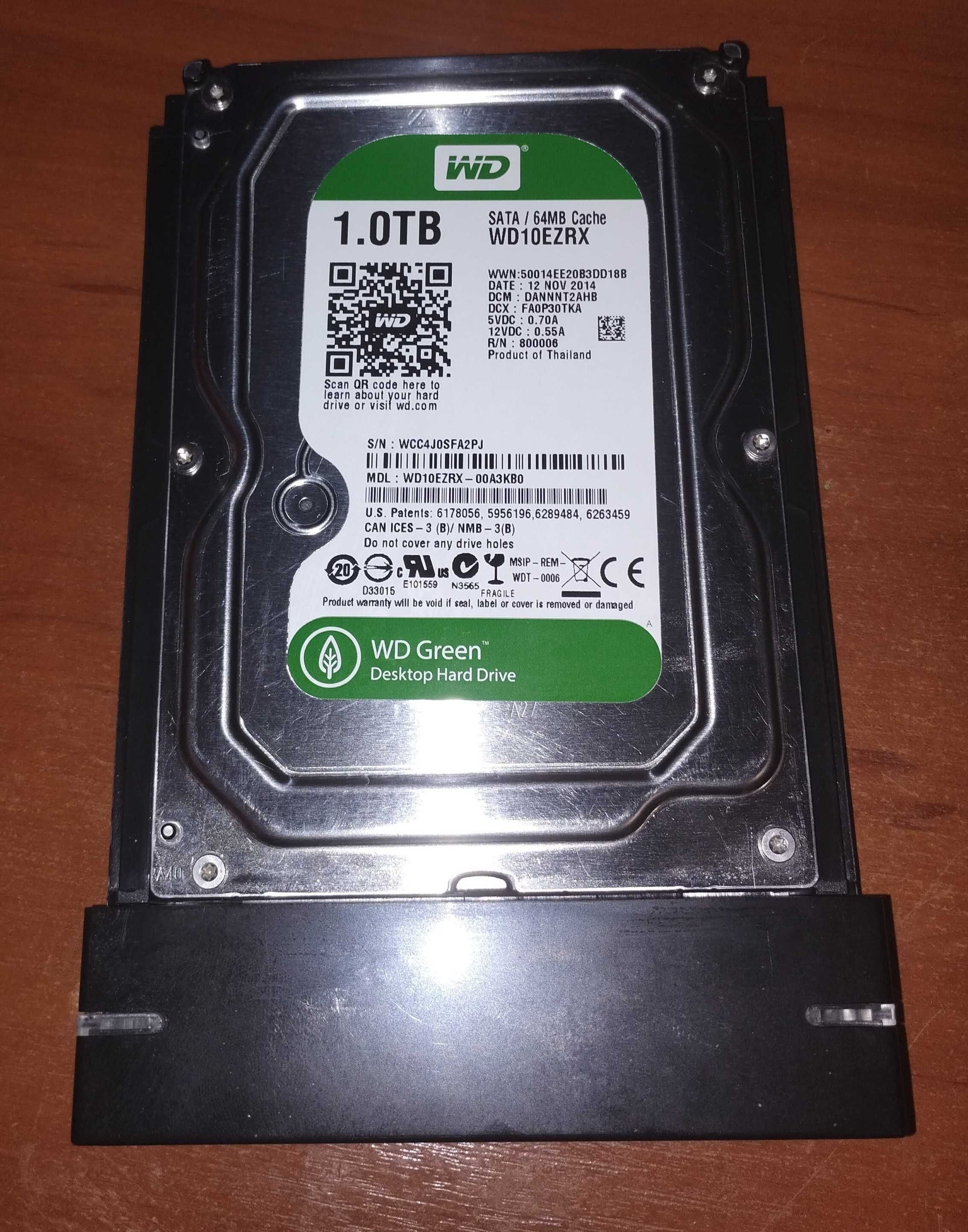 Диск WD Green 1Tb + HDD-box usb 3.0