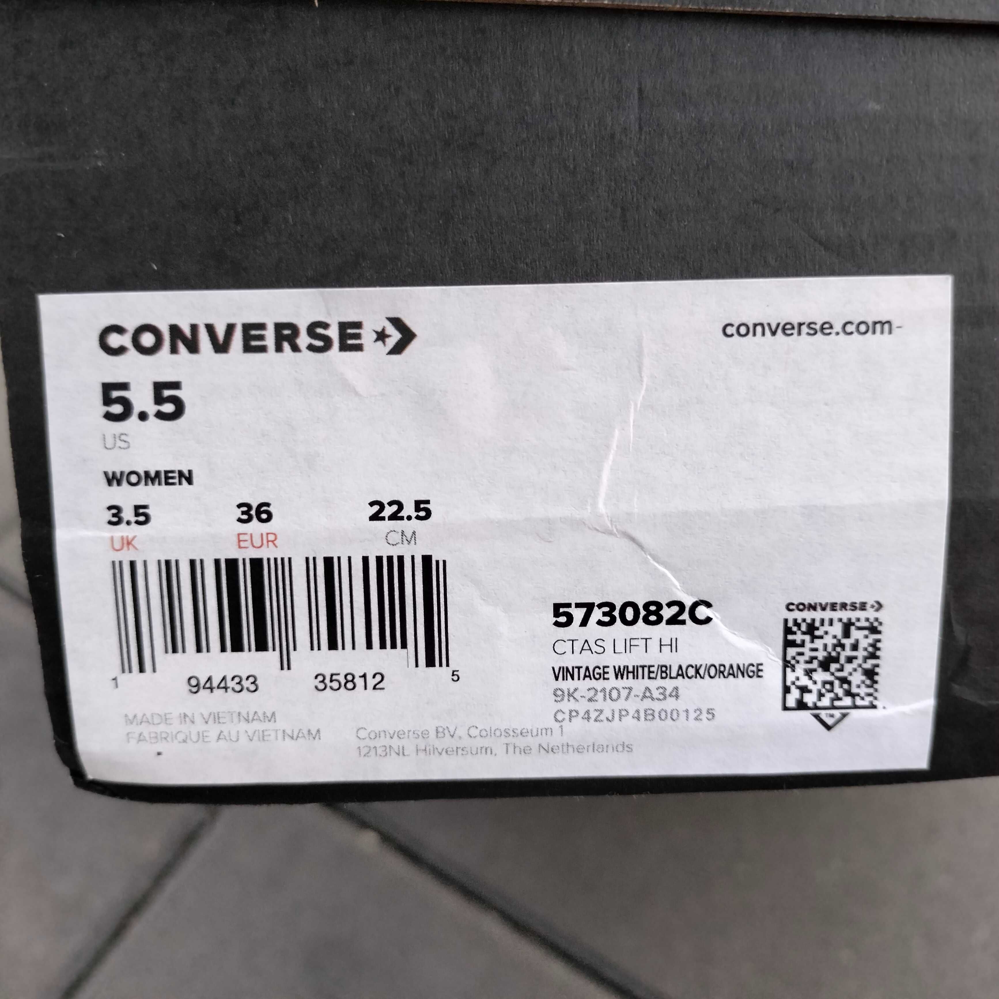 Trampki Converse Chuck Taylor 36 wysokie