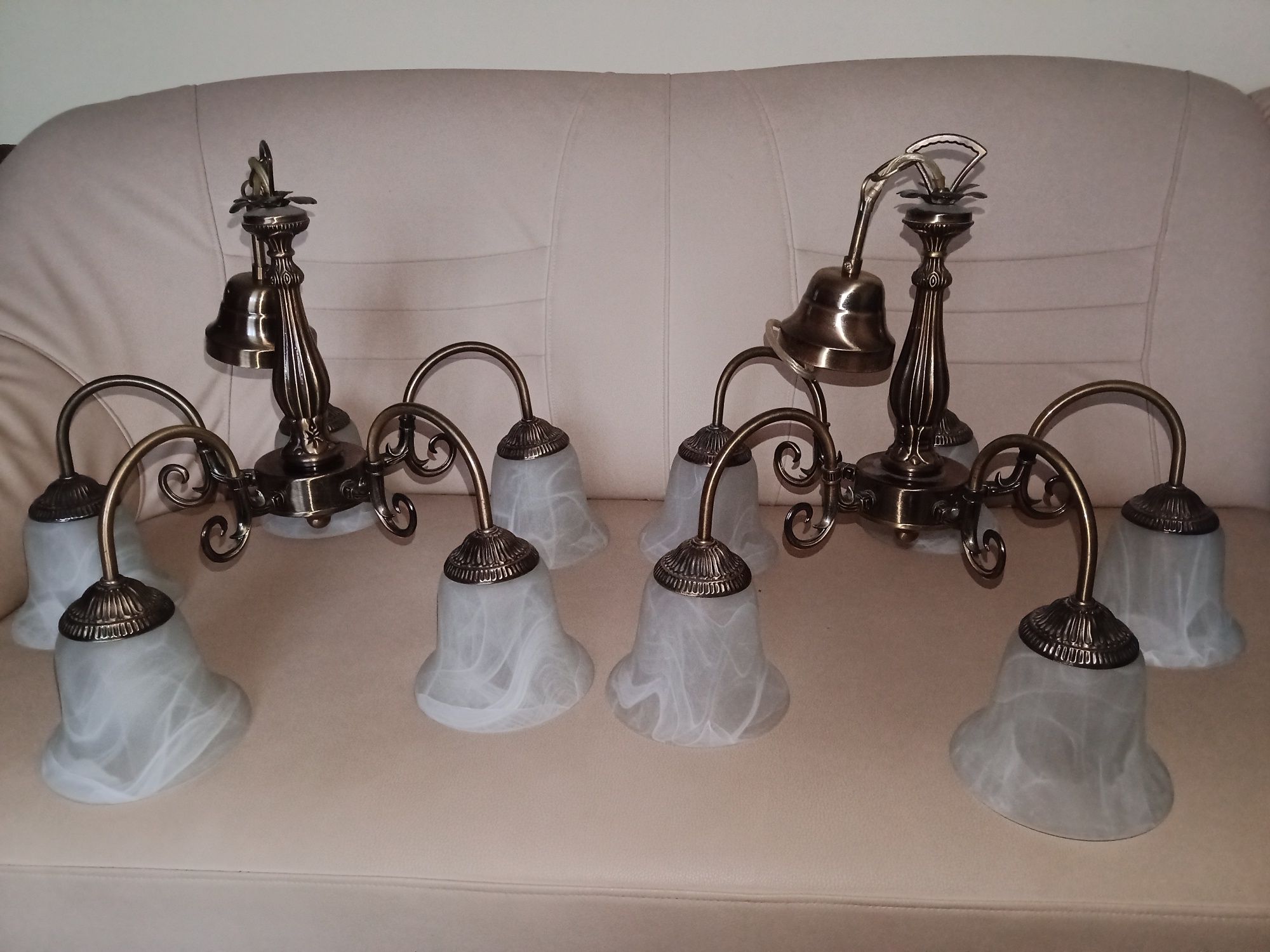 Lampa sufitowa stylowa 5 ramienna
