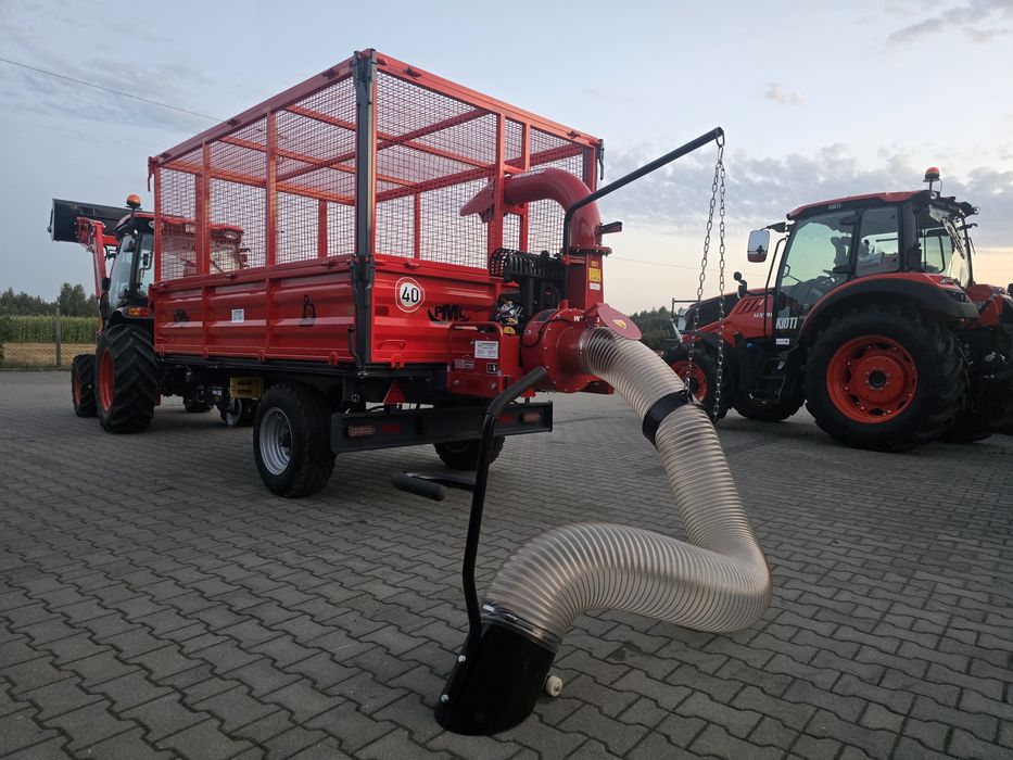 Przyczepa do zbierania liści z Homologacja