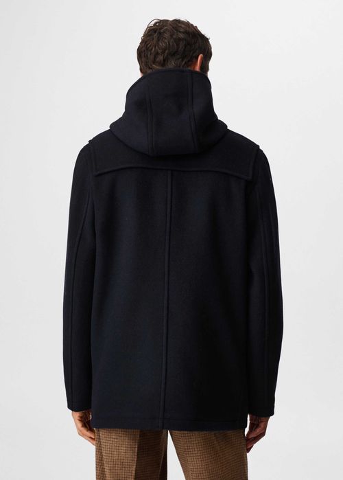 Вовняна куртка з капюшоном  Mango L