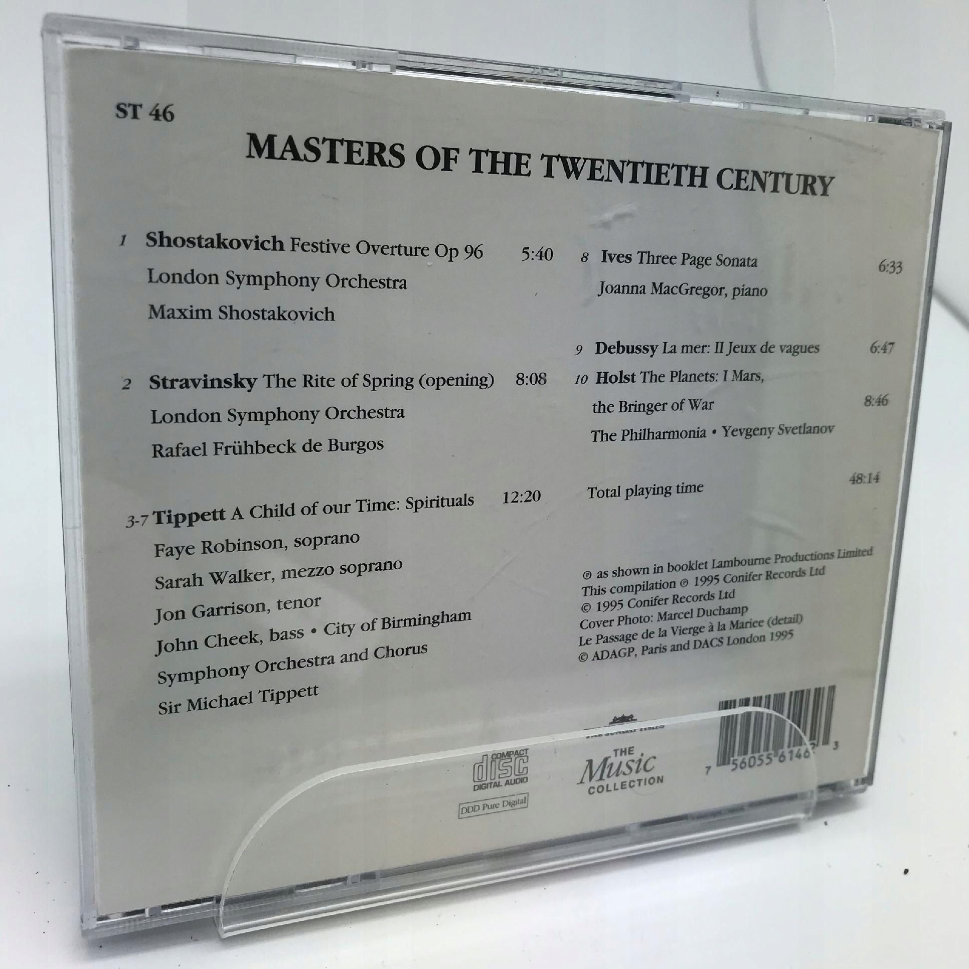 Cd - Various - Masters Of The 20th Century