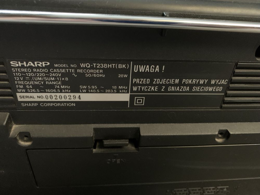 Boombox Sharp Wq T238