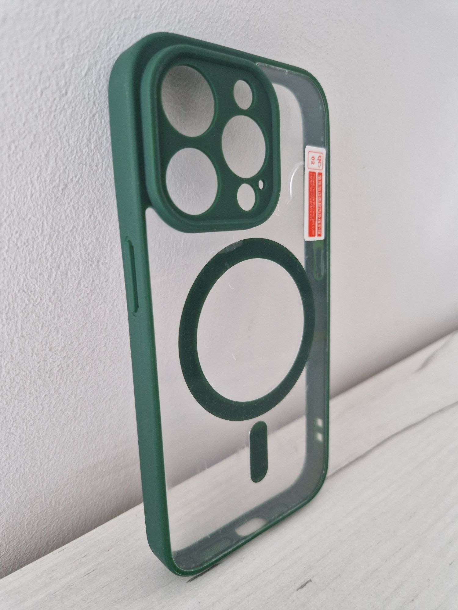 Acrylic Color Magsafe Case do Iphone 15 Pro zielony