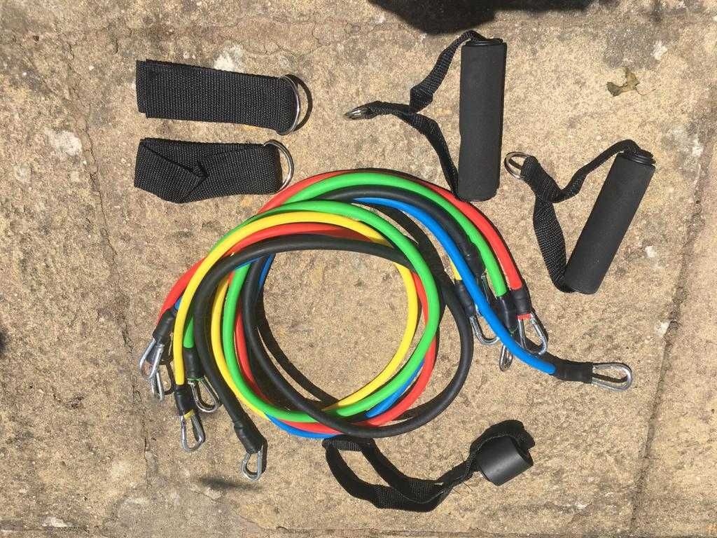 Conjunto/Kit de Fitness Bandas de Resistência