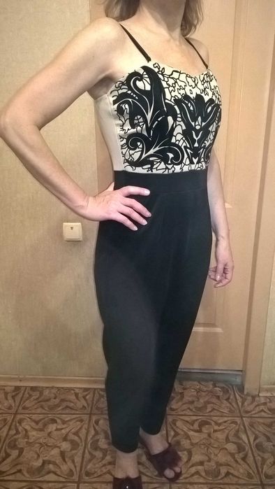 Вечерний ромпер, комбинезон-бюстье (Великобритания), р.14