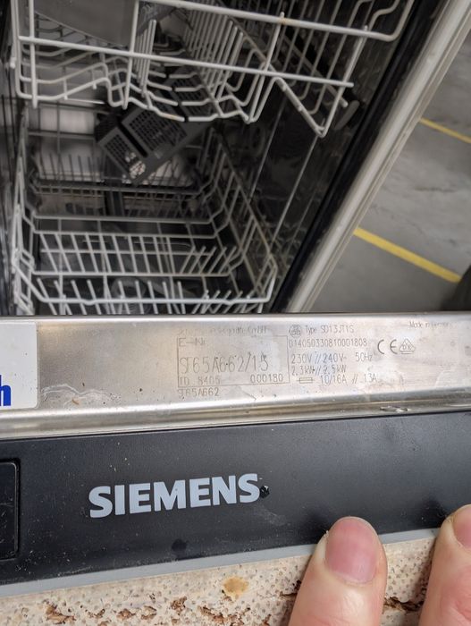 Zmywarka Siemens z Aquastop - UŻYWANA, USZKODZONY FRONT