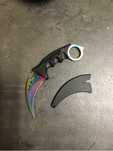 Nóż Karambit CS:GO Rainbow Fade neck counter strike survival knife