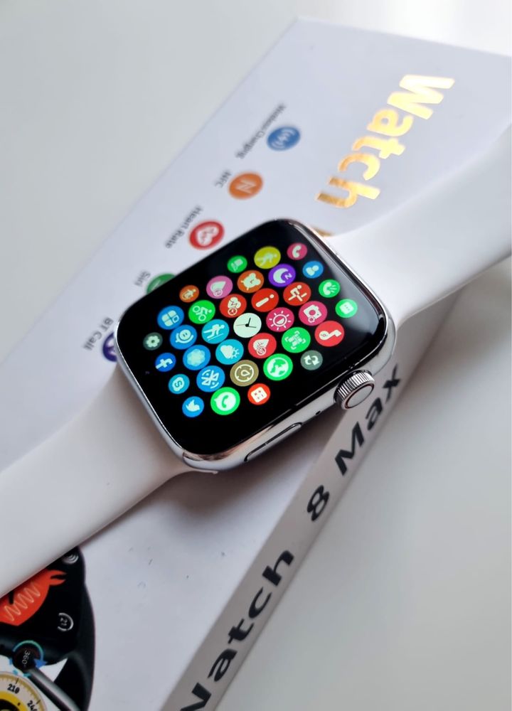 Smartwatch 8 MAX bialy