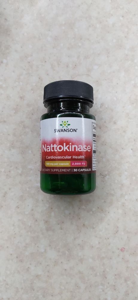 Наттокиназа Swanson Nattokinase 100 мг 2000 FU 30 капсул