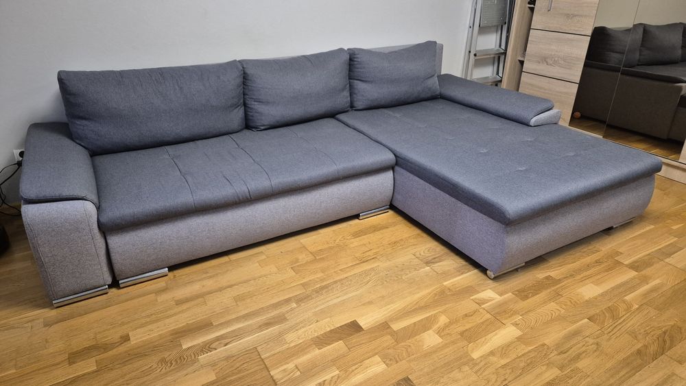 Narożnik z funkcją spania prawostronny