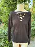 Czarny sweter 42 oversize