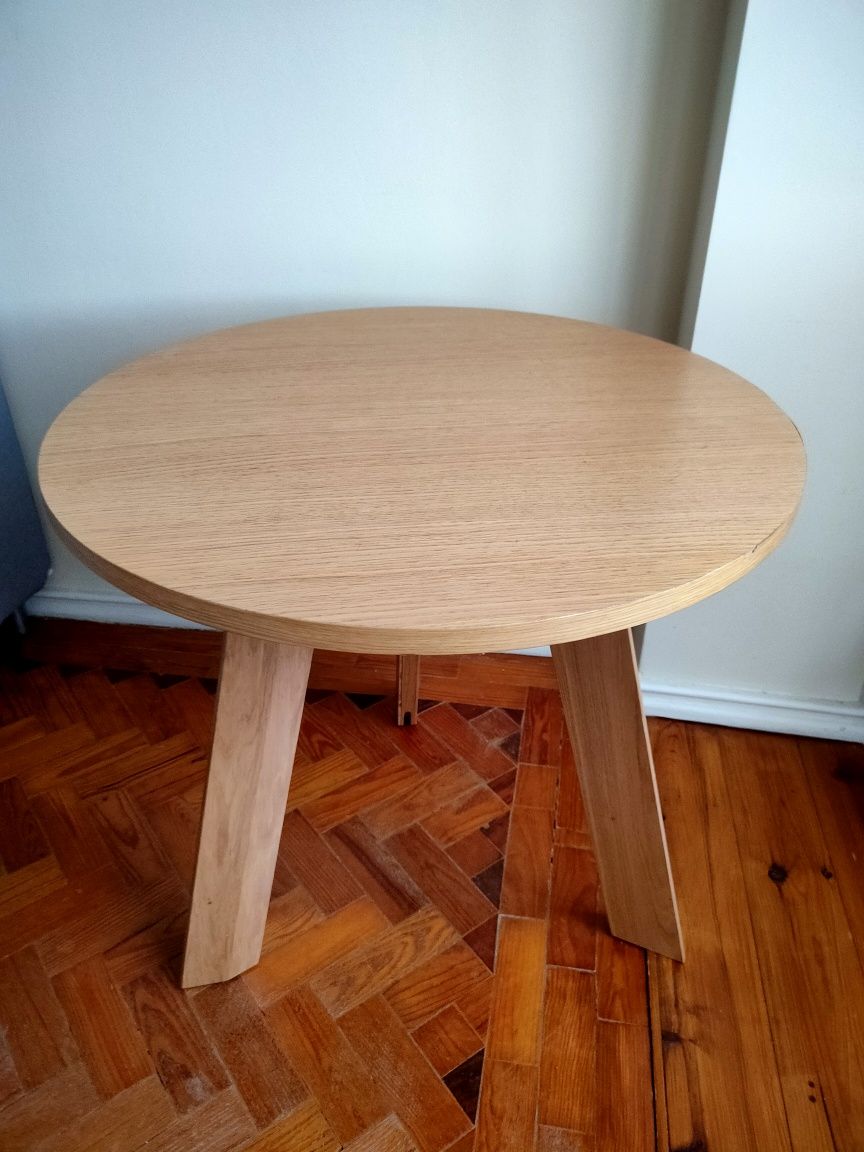 Mesa redonda moderna melamina 80×75