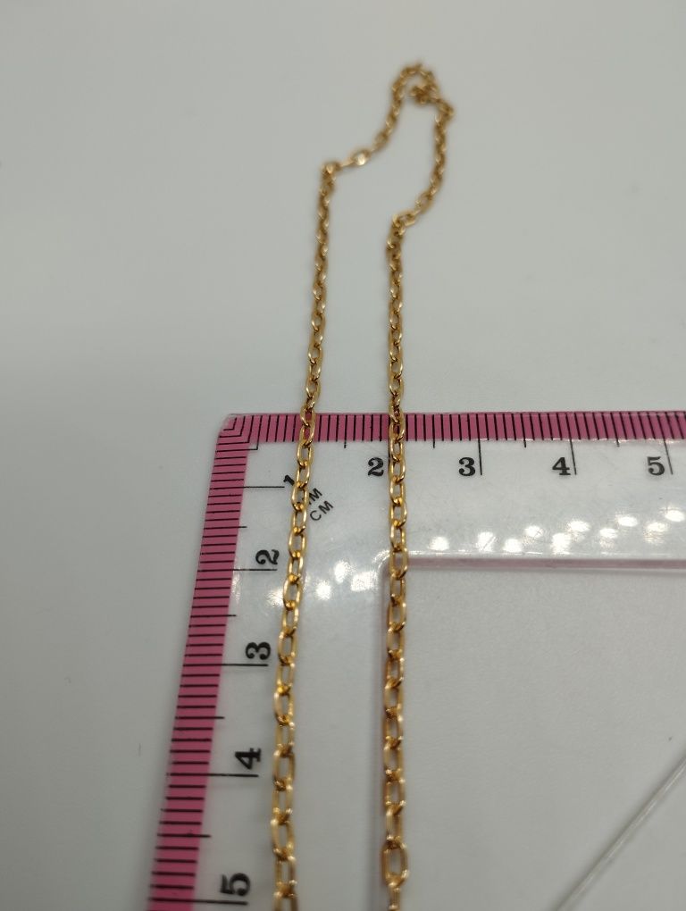 Золотая дутая цепочка 3.07 грамма 57 см