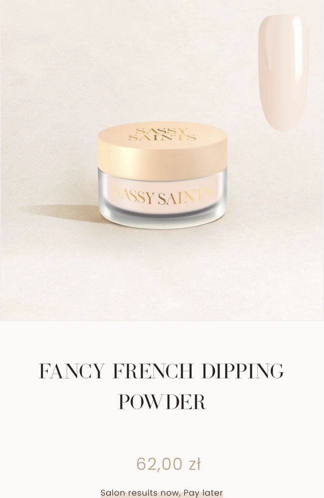 Sassy Saints Manicure Dip Nail Powder Fancy French