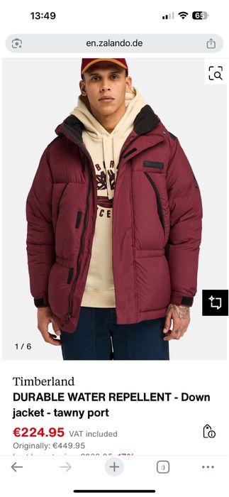 Timberland Howker Puffer Jacket куртка чоловіча зимова -25 оригінал