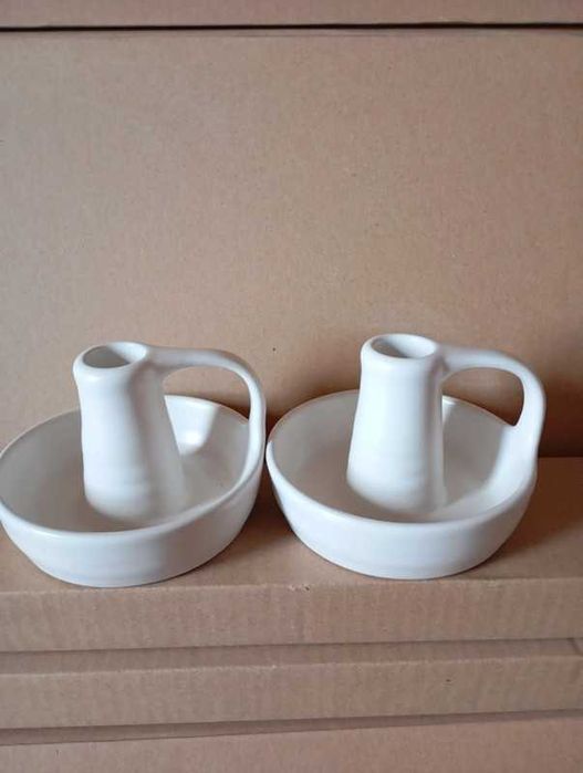 Swiecznik ceramiczny 2 szt