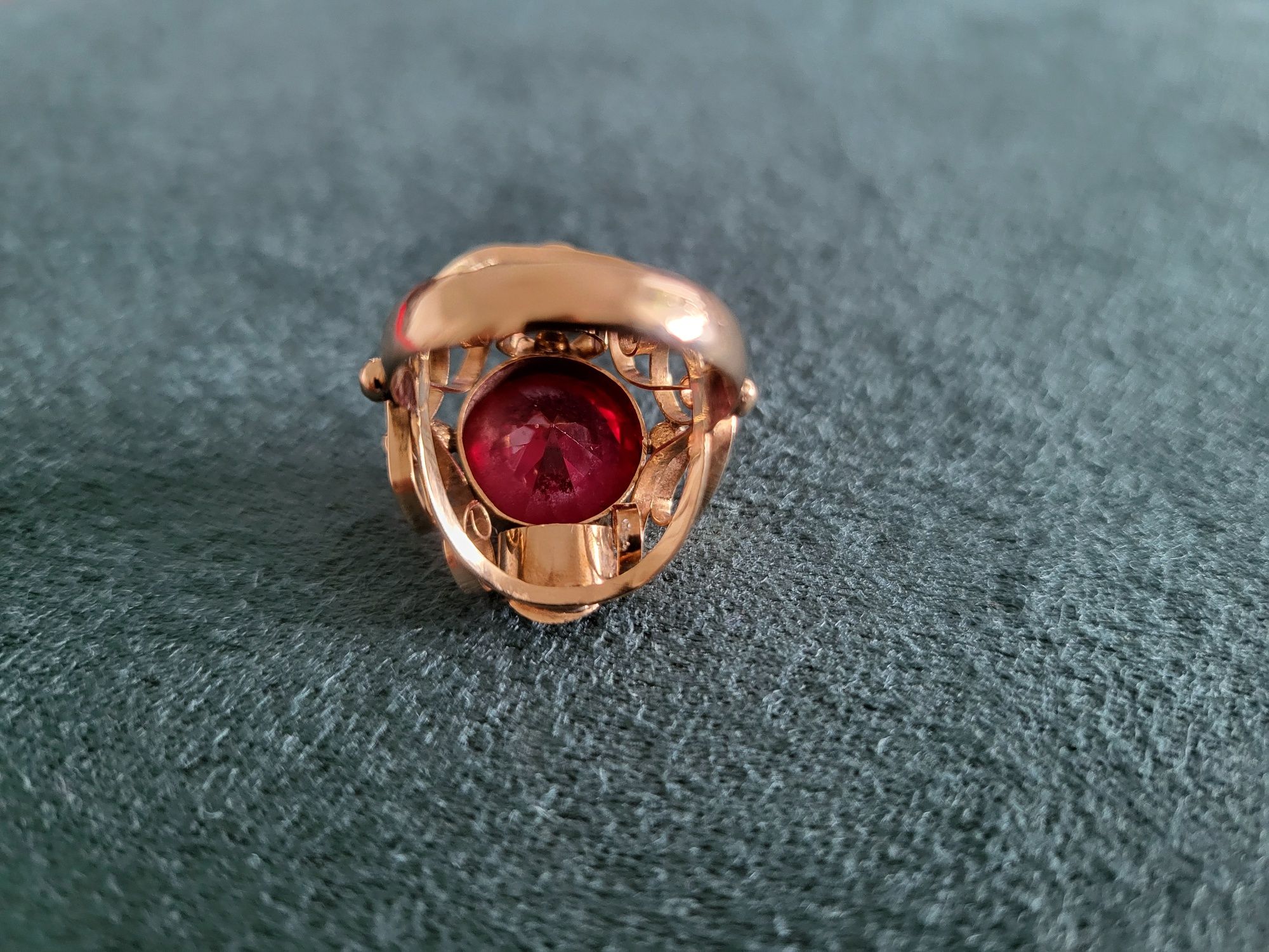 Pierscionek złoto 14karat  próba 583 vintage retro