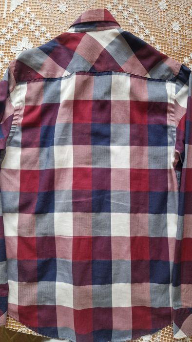 Koszula męska Bolf w kratkę z długimi rękawami